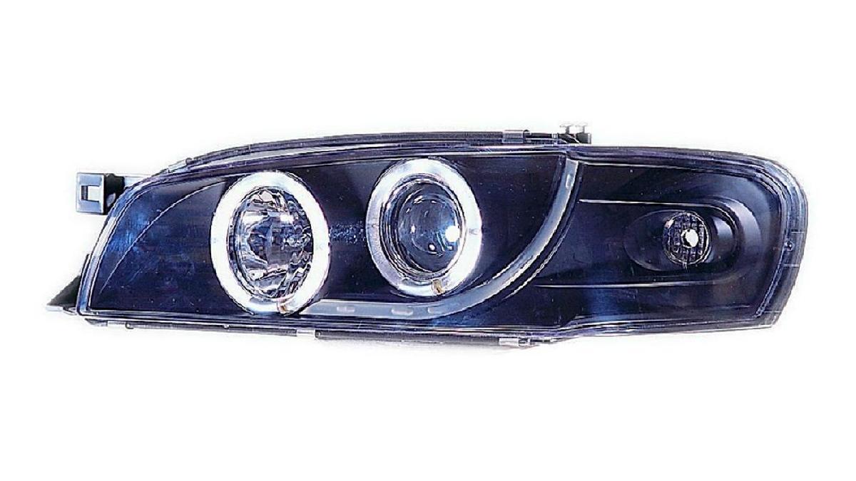 Set+de+phares+sur+mesure+pour+Subaru+Impreza+1997-2000+-+Noir+-+incl.+Angel-Eyes